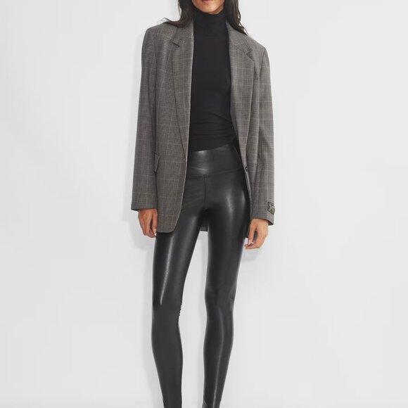 Aritzia Wilfred Free Daria Vegan faux Leather High Waisted Leggings Tights XS - Picture 2 of 4